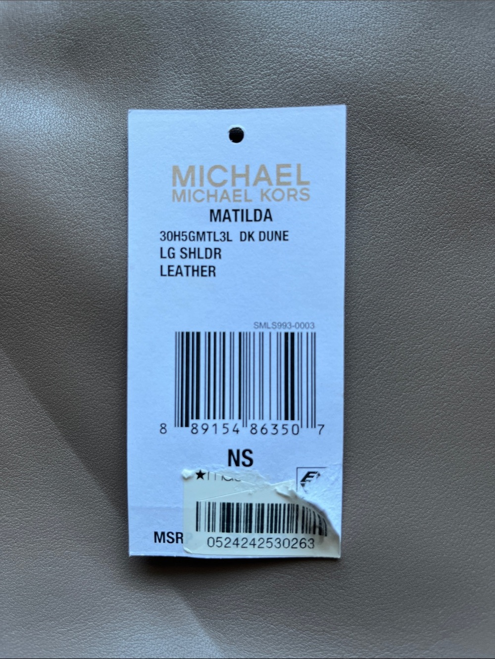 Michael Kors Large Leather Shoulder Bag - Picture 2 of 6